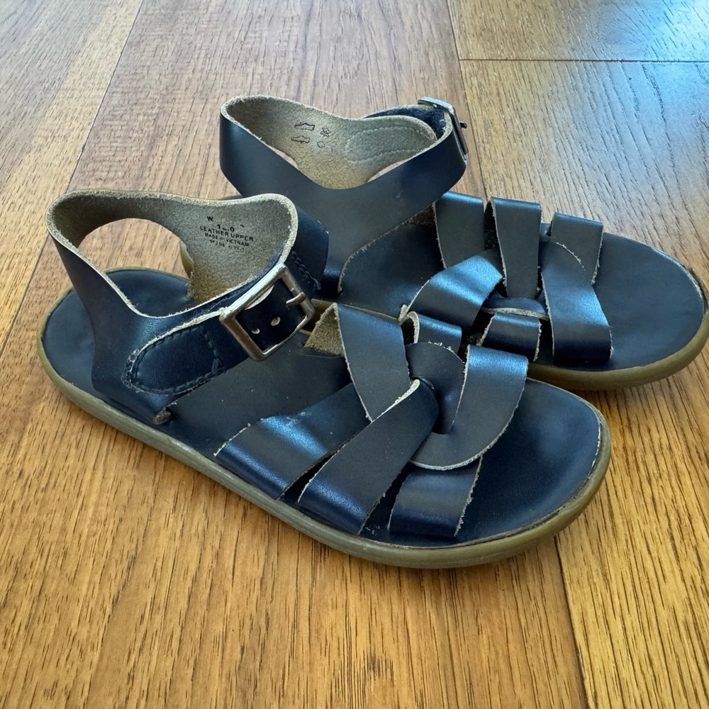 FootMates Navy Kids Wave Sandals